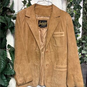 Tan Suede Blazer for Men
